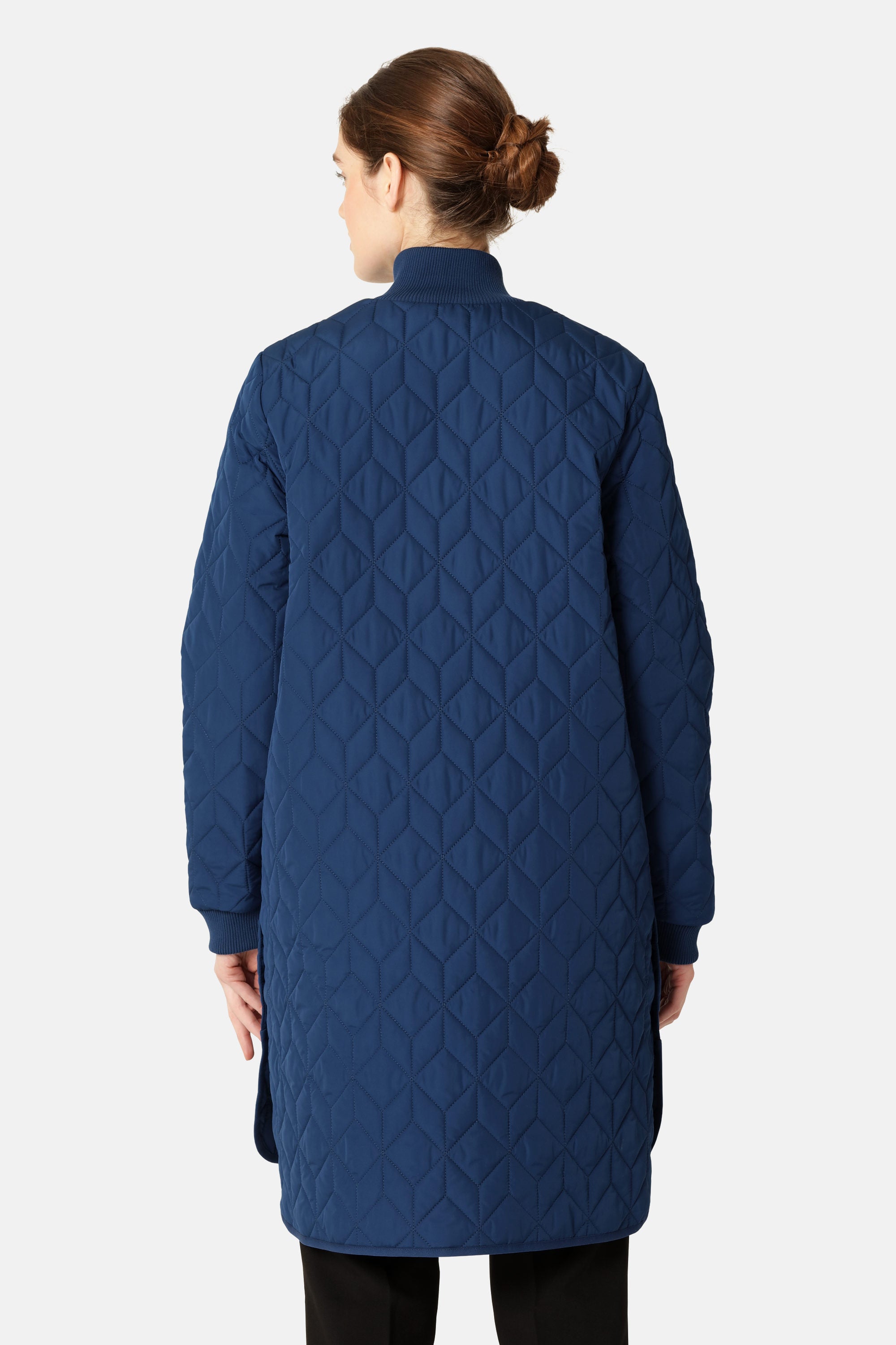 Lang Quiltet Jakke - Estate Blue